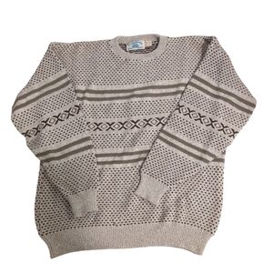 Hampton Bay Trading Co Vintage Sweater, Crew neck, made in USA, men's XL